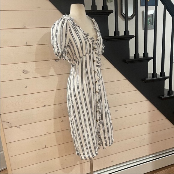 Anthropologie Pilcro Ruffle-Collar Buttondown Dress NEW Sizes 4 - Picture 5 of 11